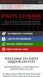 Mobile Screenshot of davisliquoroutlet.com